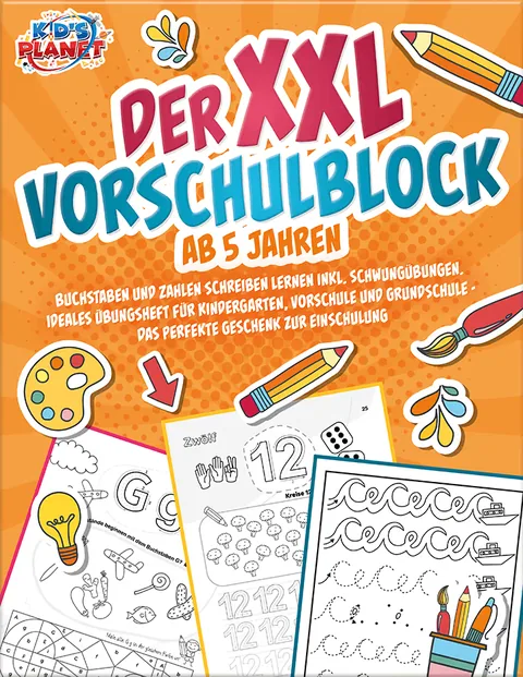 Buchcover: Der XXL-Vorschulblock ab 5 Jahren